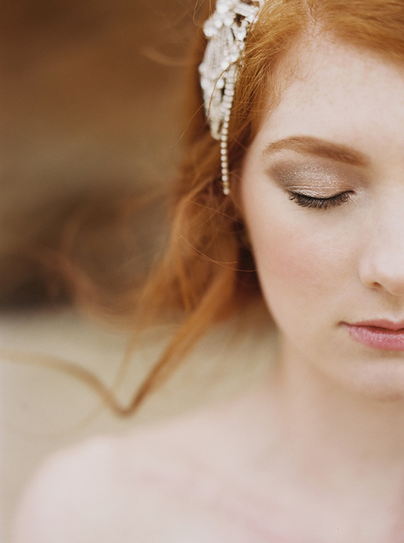 Relaxed bridal hair