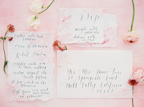 Watercolor invitations