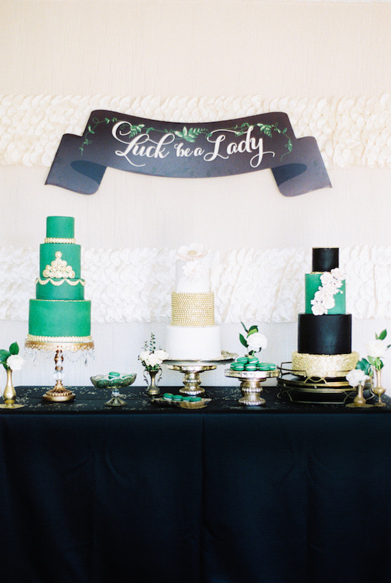 St. Patrick's Day dessert table