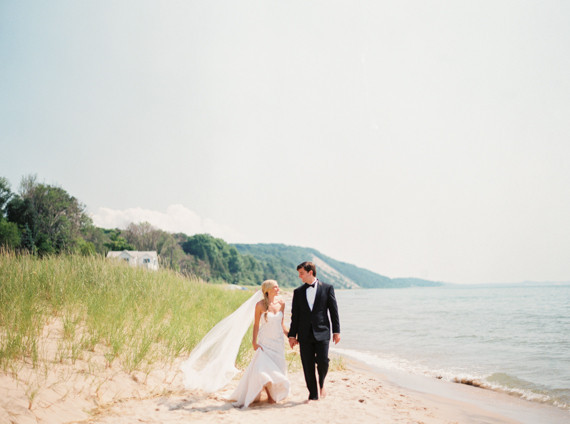 Beach wedding portraits