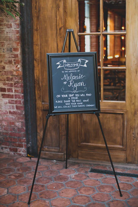 Chalkboard signage