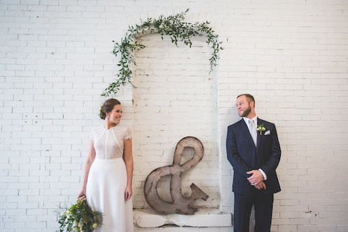 Vintage wedding portrait