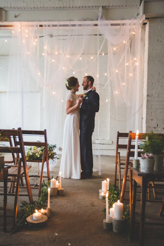 Vintage wedding ceremony