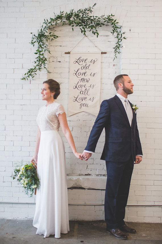 Vintage wedding portrait