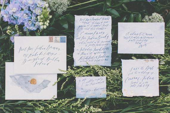 Irish inspired invitations