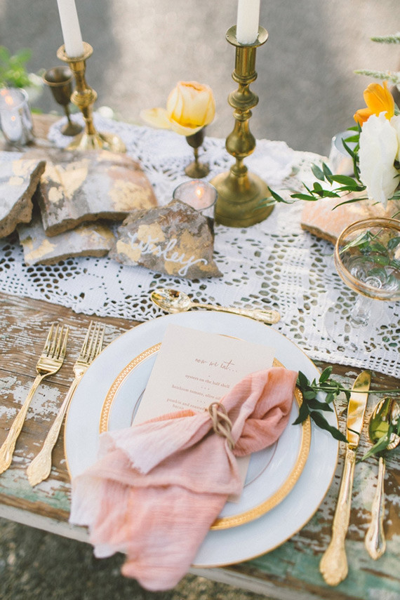 Summer Wedding Place Setting