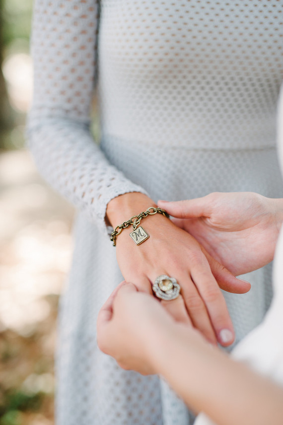 Bridesmaid gift charm braclet