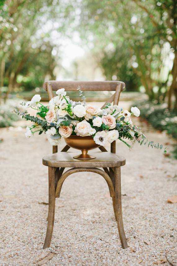 Rose and anemone centerpiece