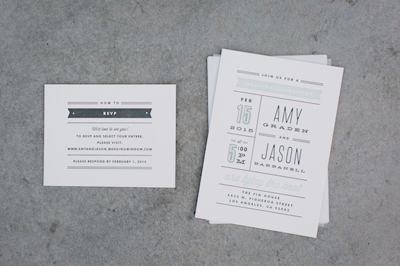 Modern wedding invitations