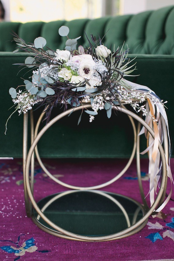 Ranunculus Anemone and euctalyptus bouquet