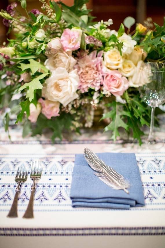 Blue tablescape