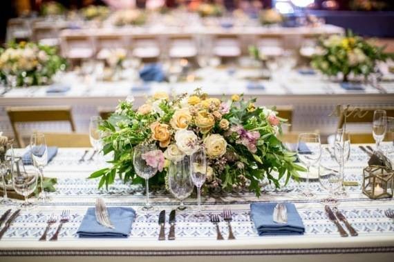 Blue tablescape