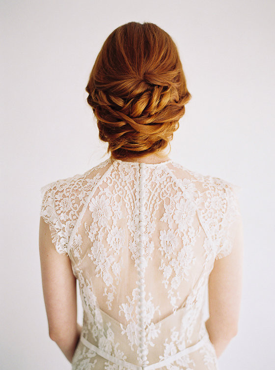 Low twisted updo