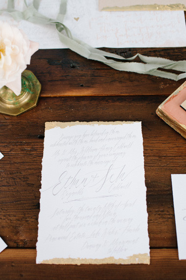 Mediterranean wedding invitation