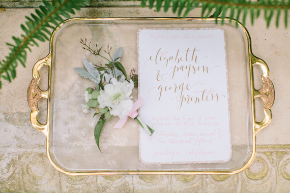 Gold calligraphy