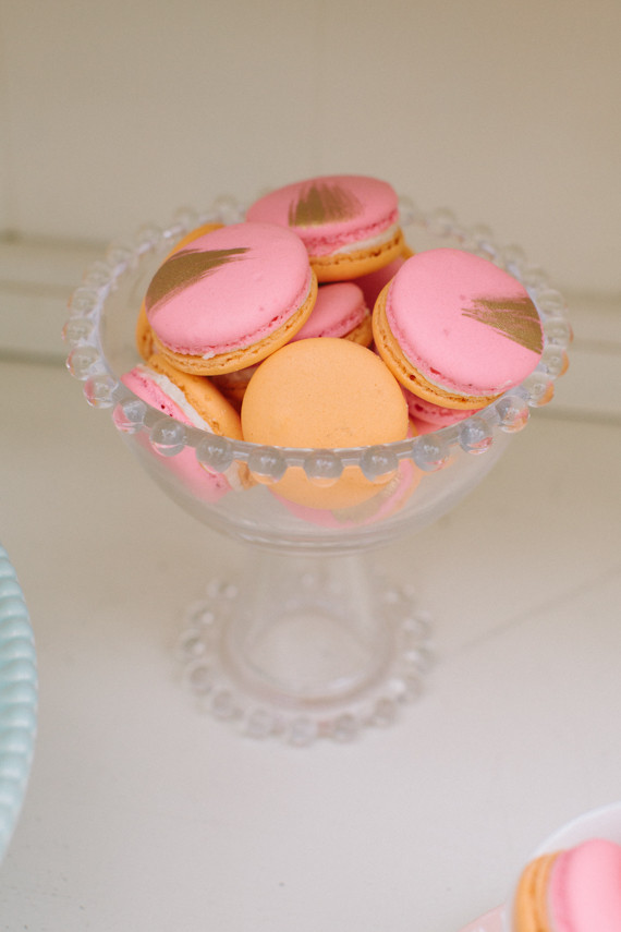 Pink macarons