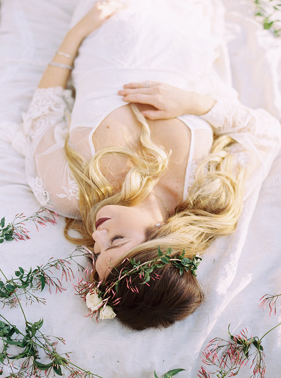 Cherry blossom maternity photos