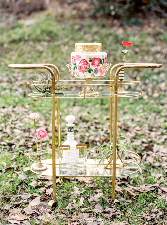 Modern Bohemian Wedding Cake