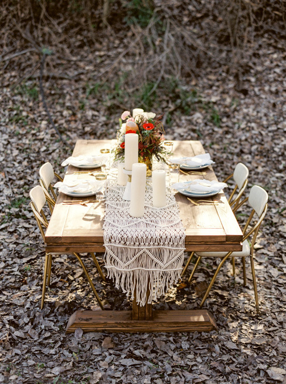 Modern Bohemian Wedding Tablescape