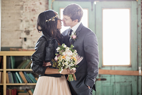 Industrial Wedding Portrait