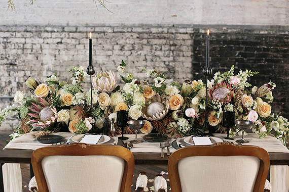 Industrial Wedding Tablescape Inspiration
