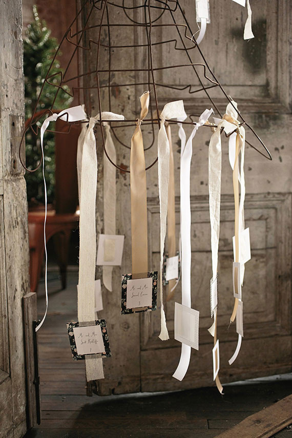 Industrial Wedding Escort Cards