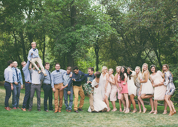 Backyard Utah Wedding Party