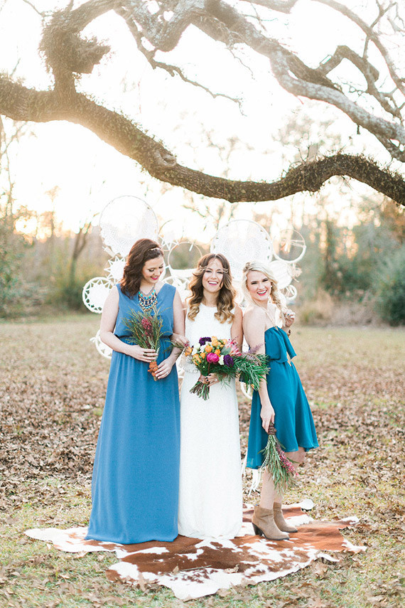 Bohemian bridesmaids