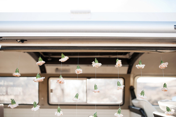 Flower curtain decor