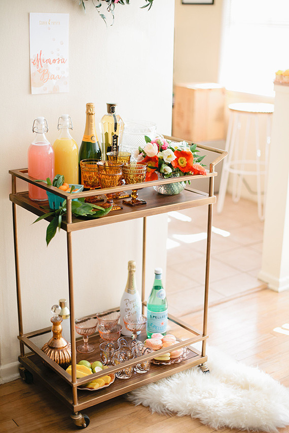 Easter Brunch Bar Cart Inspiration