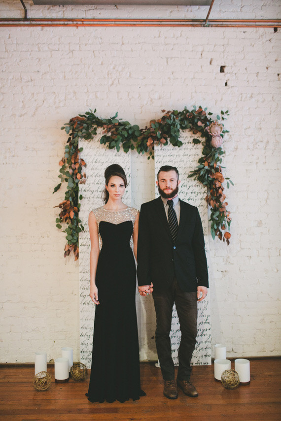 Rustic Wedding Ceremony Portrait