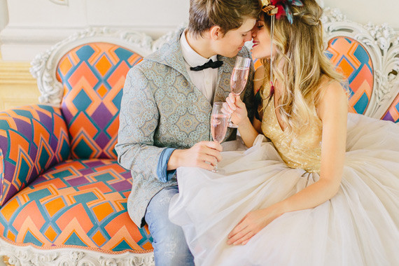 Modern Romeo & Juliet Wedding Inspiration Portrait