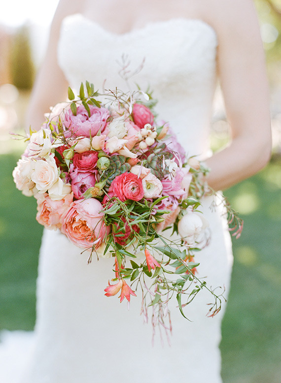 Romantic Outdoor Napa Wedding Bouquets