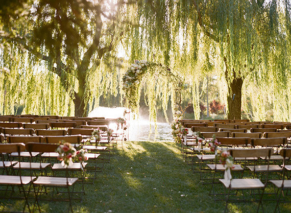 Romantic Outdoor Napa Wedding Ceremony Inspiration