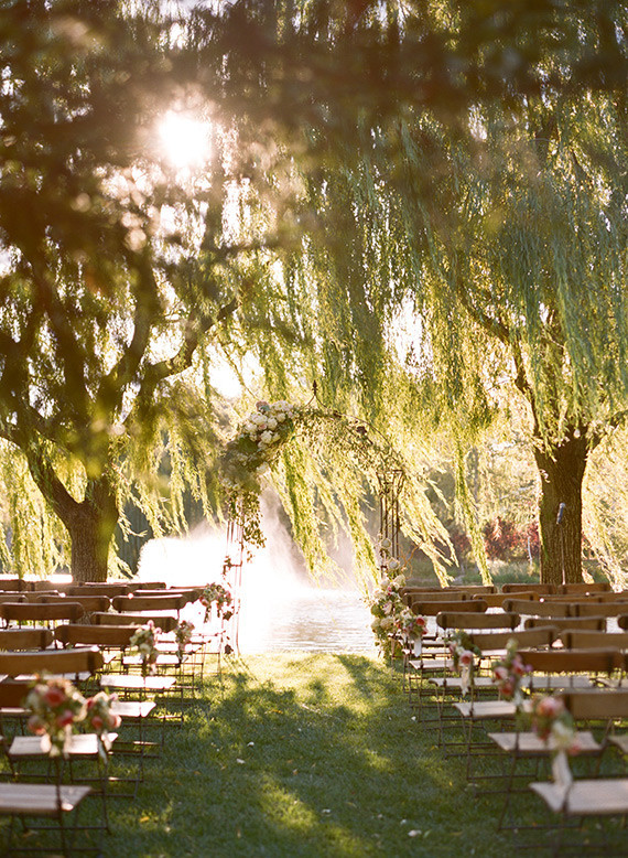 Romantic Outdoor Napa Wedding Ceremony Inspiration