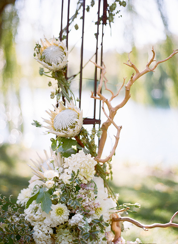 Romantic Outdoor Napa Wedding Ceremony Decor