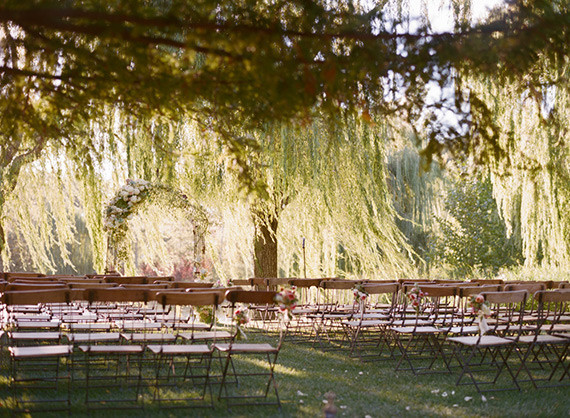 Romantic Outdoor Napa Wedding Ceremony Inspiration