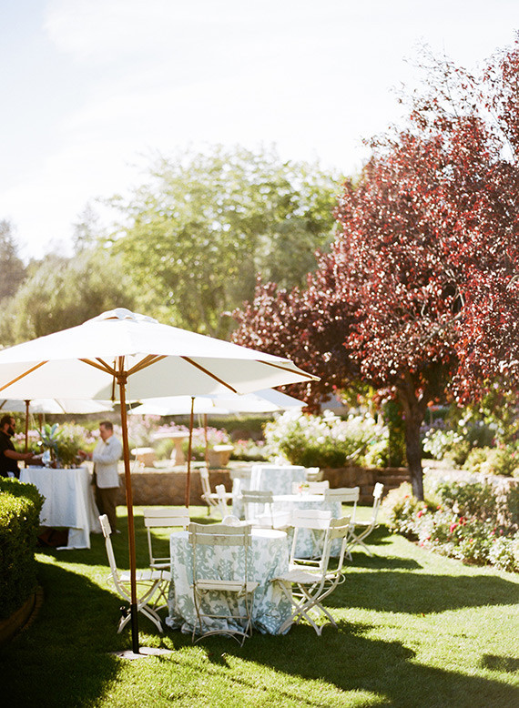 Romantic Outdoor Napa Wedding Cocktail Hour Inspiration