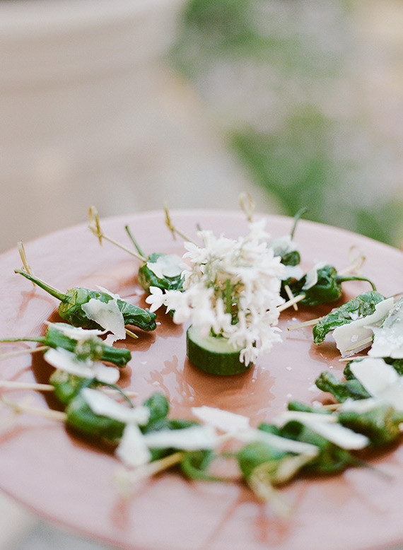 Romantic Outdoor Napa Wedding Food