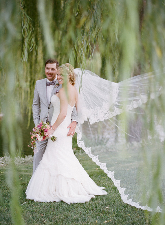 Romantic Outdoor Napa Wedding Portrait