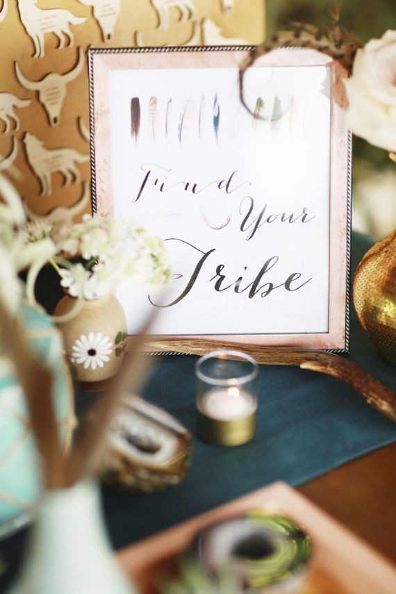 Find Your Tribe signage Inspiration