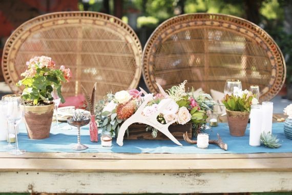 Modern Bohemian Southwestern Wedding Tablescape Inspiration