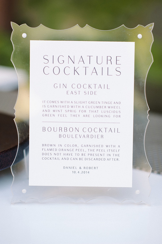 Signature Cocktail Menu Inspiration