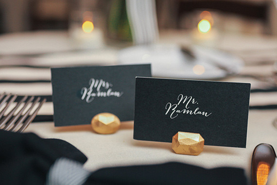 Kate Spade Inspired Wedding Escort Cards
