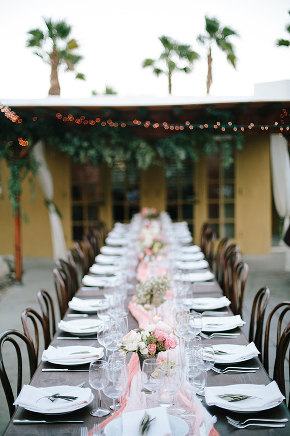 Intimate Desert Chic Palm Springs Wedding Inspiration