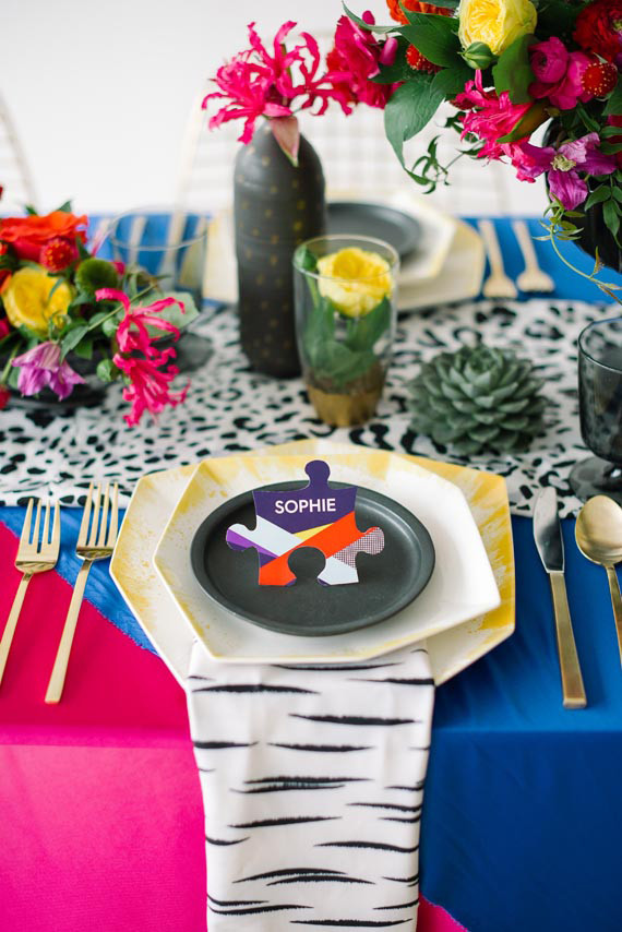 DVF Bridesmaid Party Inspiration Place Setting Inspiration