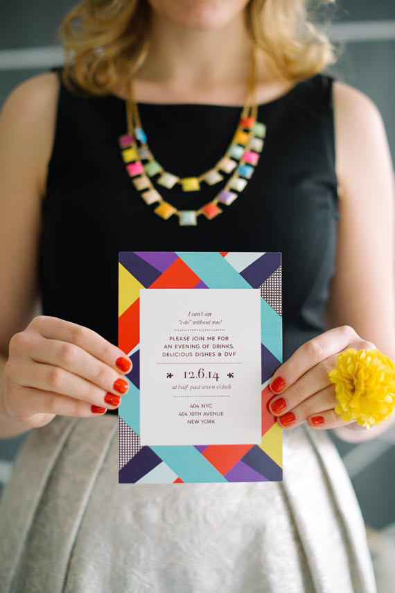 DVF Bridesmaid Party Invitation Inspiration