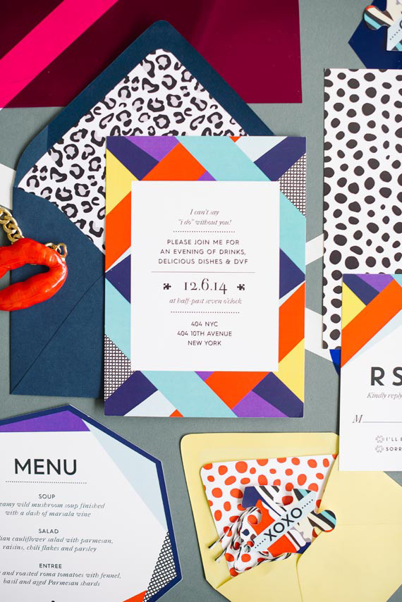 DVF Bridesmaids Party Invitation Inspiration