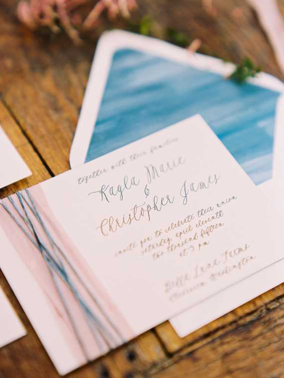 Romantic Mediterranean Wedding Invitation