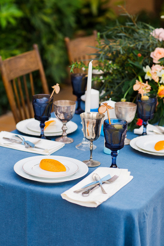 Romantic Mediterranean Wedding Inspiration Tablescape